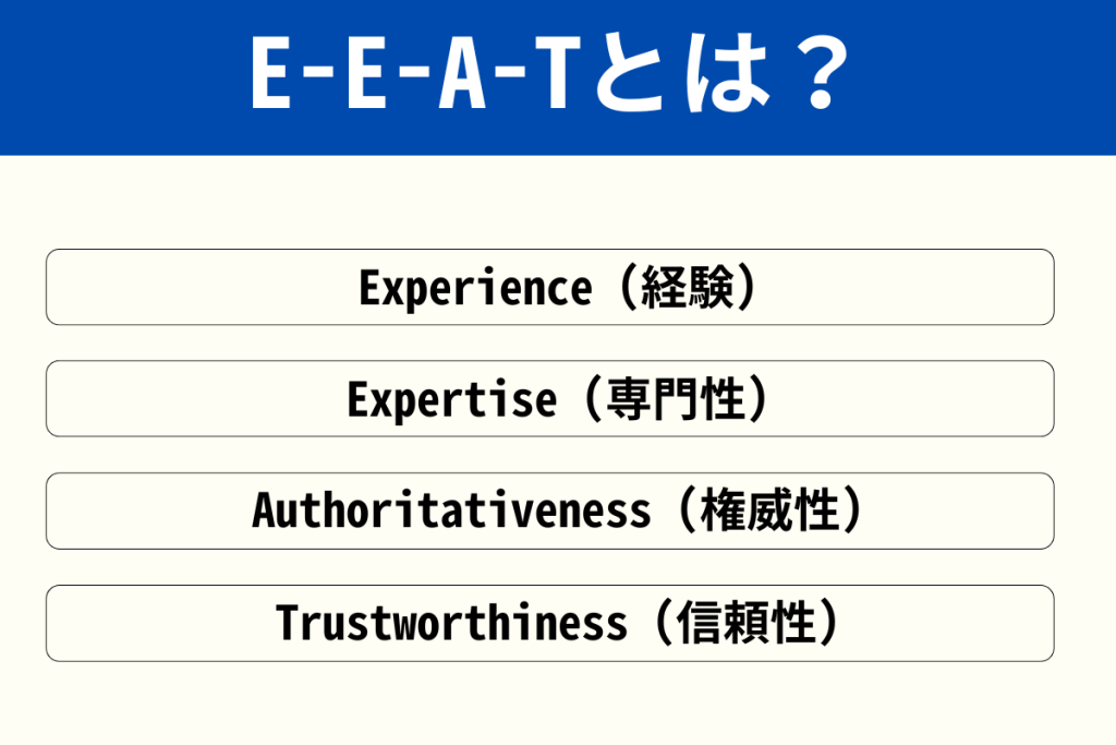 E-E-A-Tとは