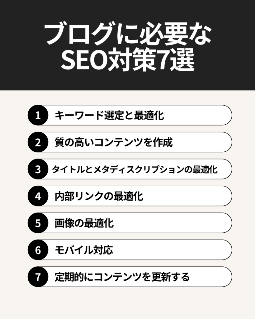 ブログに必要なSEO対策7選