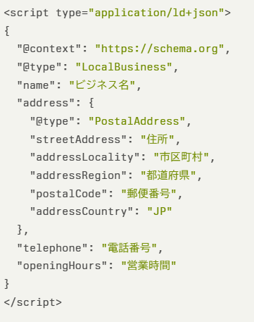 JSON-LDの基本構造
