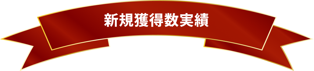 新規獲得数実績