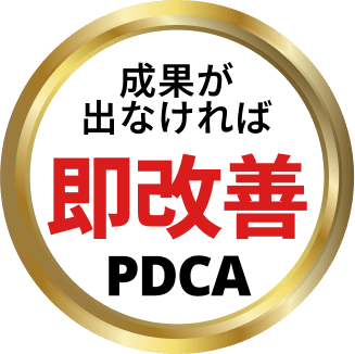 成果が出なければ 即改善 PDCA